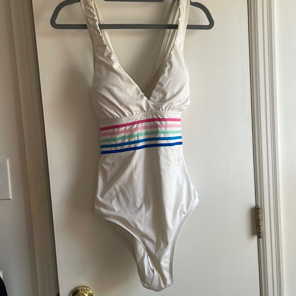 La Blanca White One Piece Swimsuit